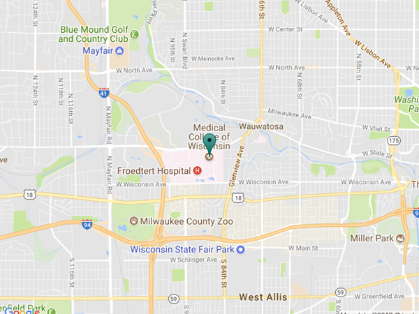 MCW Pharmacy School Google map location