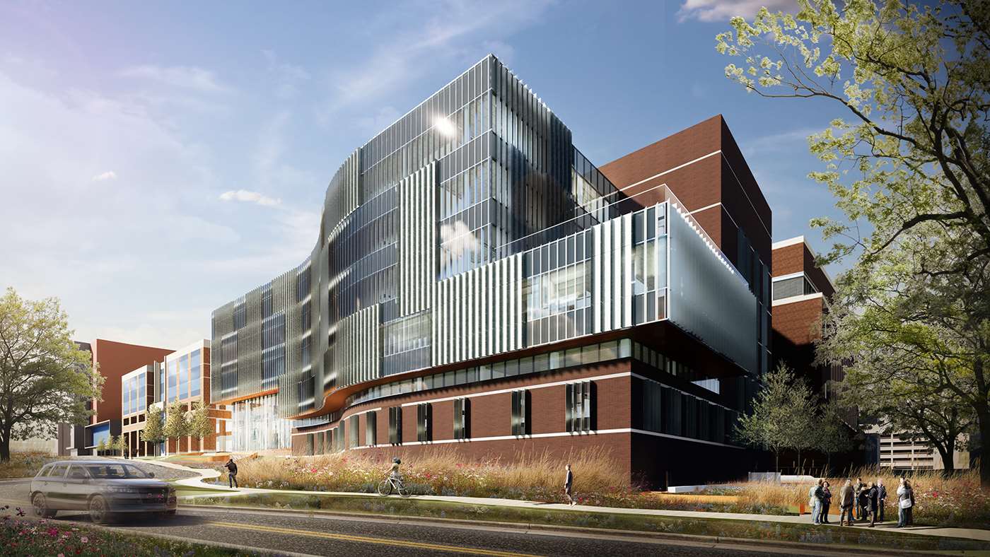 New MCW Cancer Center Building Rendering 2022