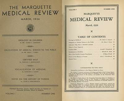 Marquette Medical Review, 1936