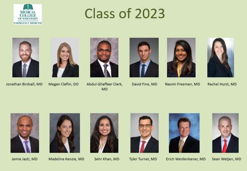Emergency Medicine Class of 2023 Residents