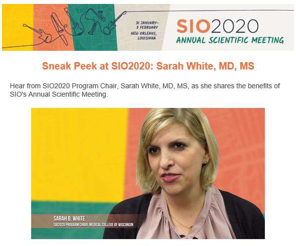 Dr. Sarah White featured in SIO video