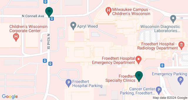 map of clinics' locations