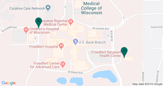 map of clinics' locations