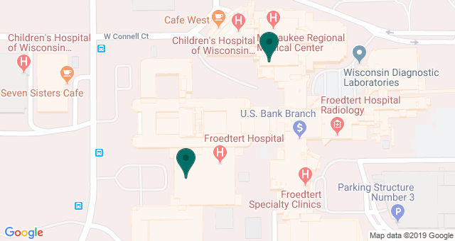 map of clinics' locations