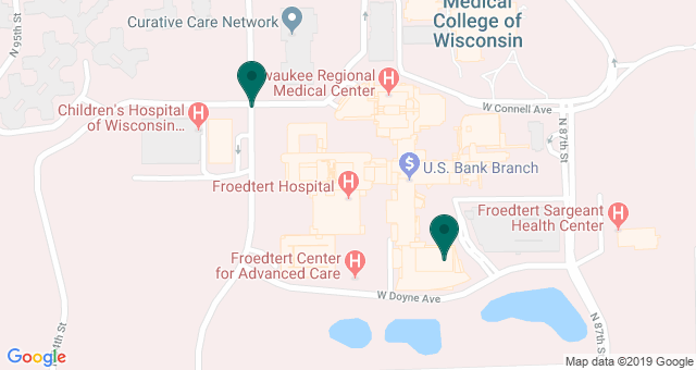 map of clinics' locations