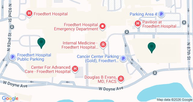 map of clinics' locations