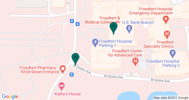 map of clinics' locations