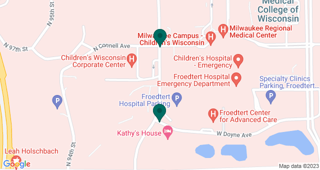 map of clinics' locations