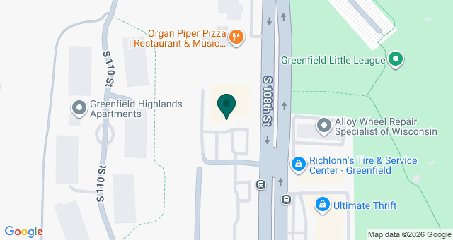 map of clinics' locations