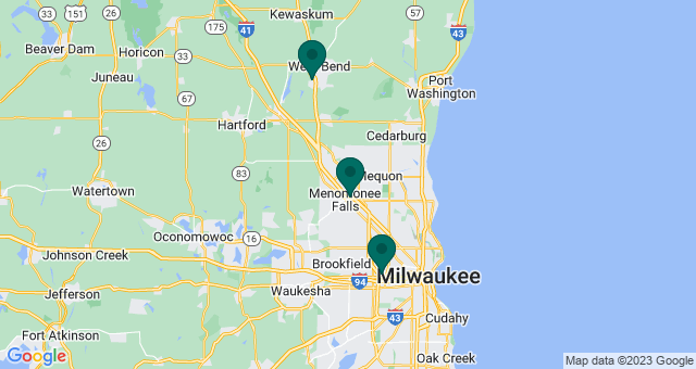 map of clinics' locations