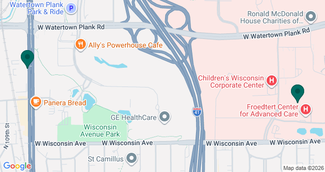 map of clinics' locations