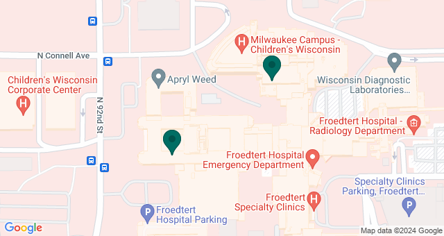 map of clinics' locations