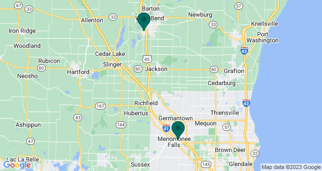 map of clinics' locations