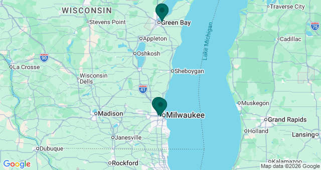 map of clinics' locations