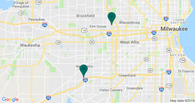 map of clinics' locations