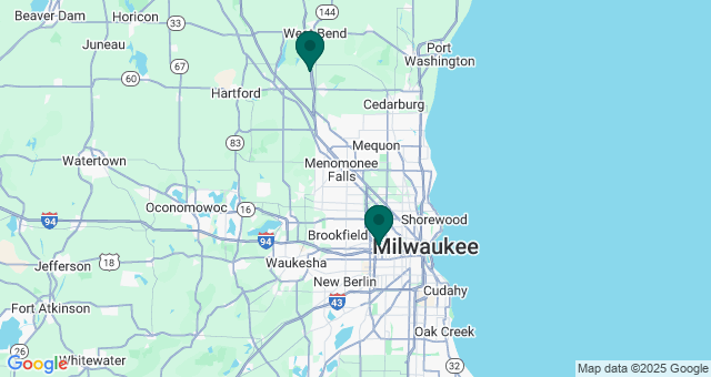 map of clinics' locations