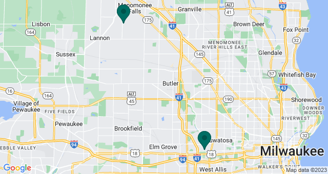 map of clinics' locations