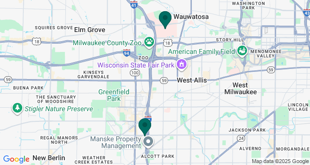 map of clinics' locations