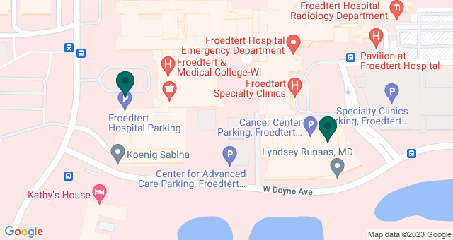 map of clinics' locations