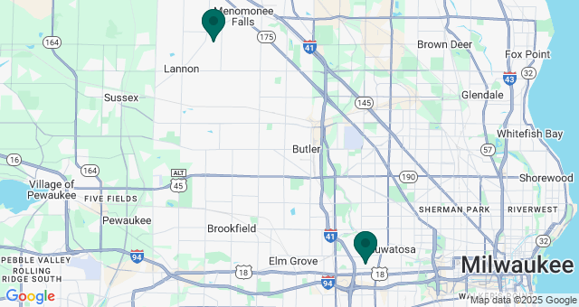 map of clinics' locations