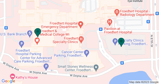 map of clinics' locations