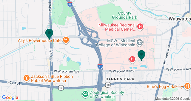 map of clinics' locations