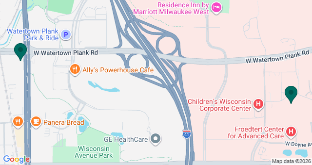 map of clinics' locations
