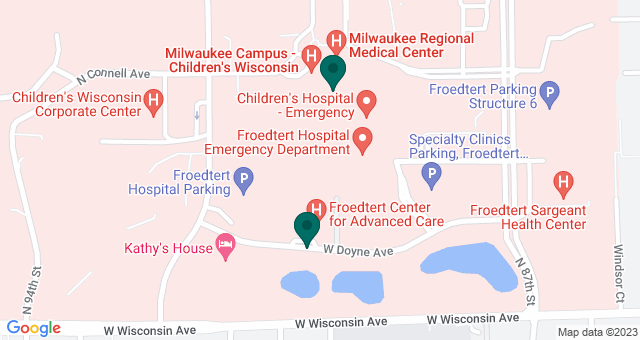 map of clinics' locations