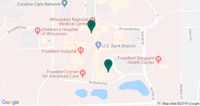 map of clinics' locations