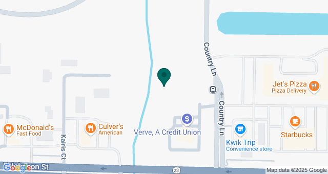 map of clinics' locations