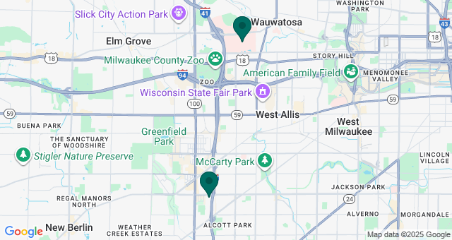 map of clinics' locations