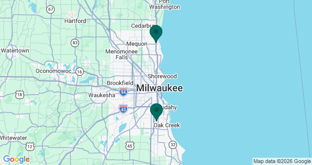 map of clinics' locations