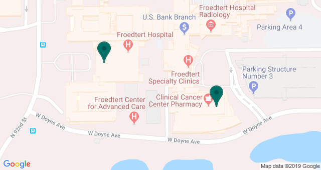 map of clinics' locations