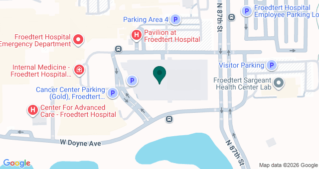 map of clinics' locations