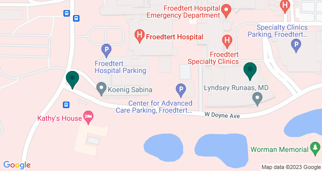 map of clinics' locations