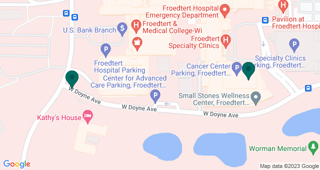 map of clinics' locations