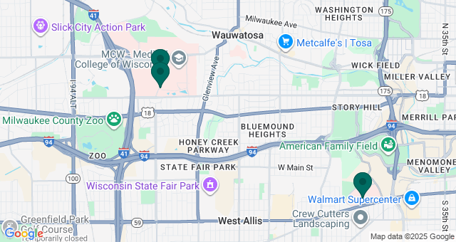 map of clinics' locations