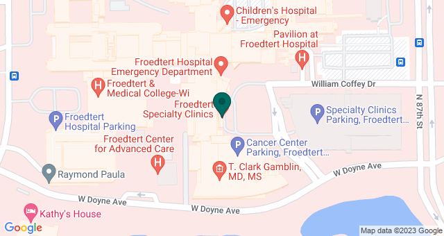 map of clinics' locations