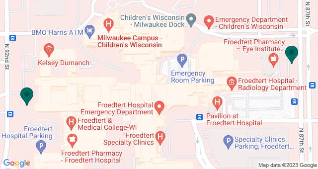 map of clinics' locations