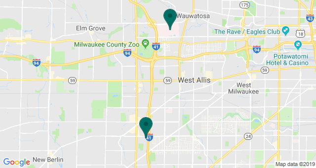 map of clinics' locations