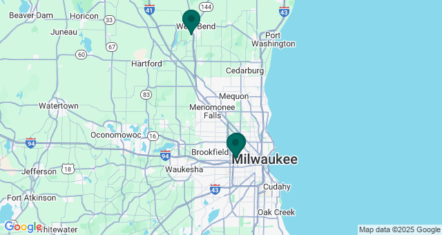 map of clinics' locations