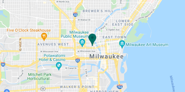 Hyatt Regency Milwaukee Google map location