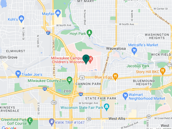 Medical College of Wisconsin - Children's Corporate Center, Suite C550 Google map location