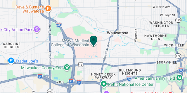 MCW Alumni Center Google map location