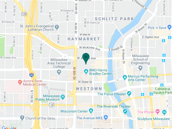 Fiserv Forum Google map location