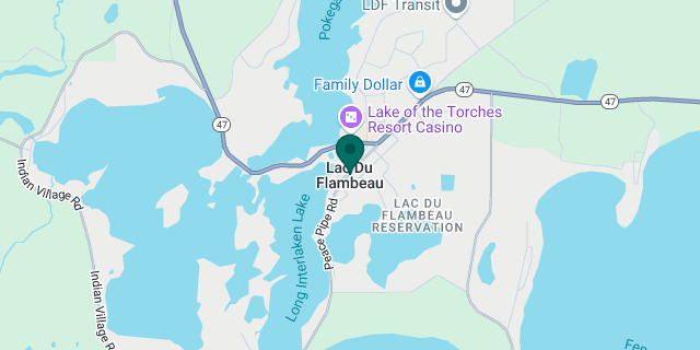 3rd Annual Lac Du Flambeau Cultural Event Google map location