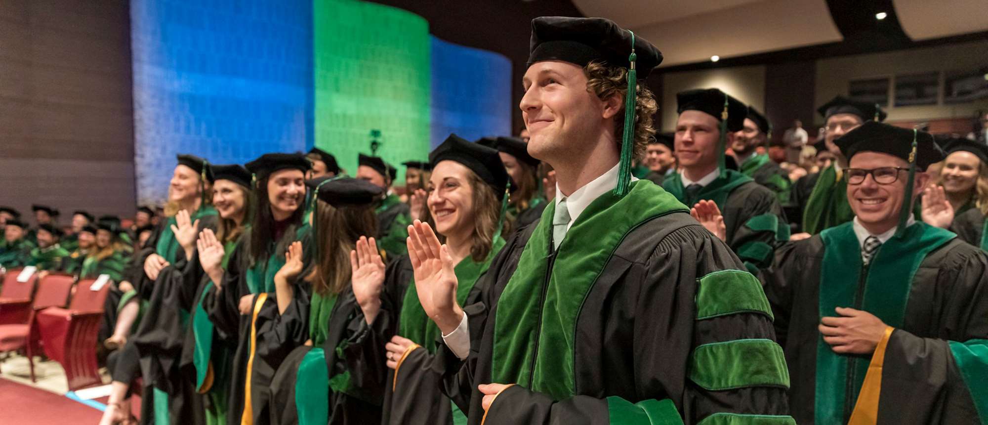 Dr. Robert Becker at his graduation ceremony from MCW-Green Bay in 2019