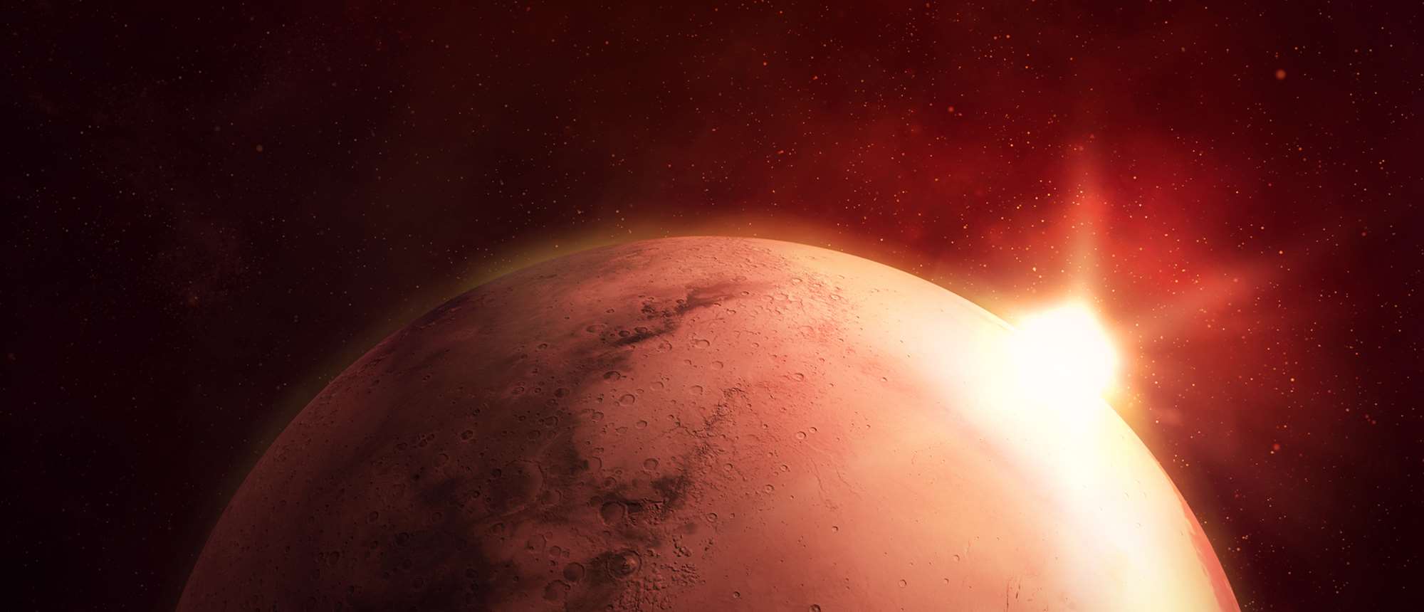 Picture of an orange planet