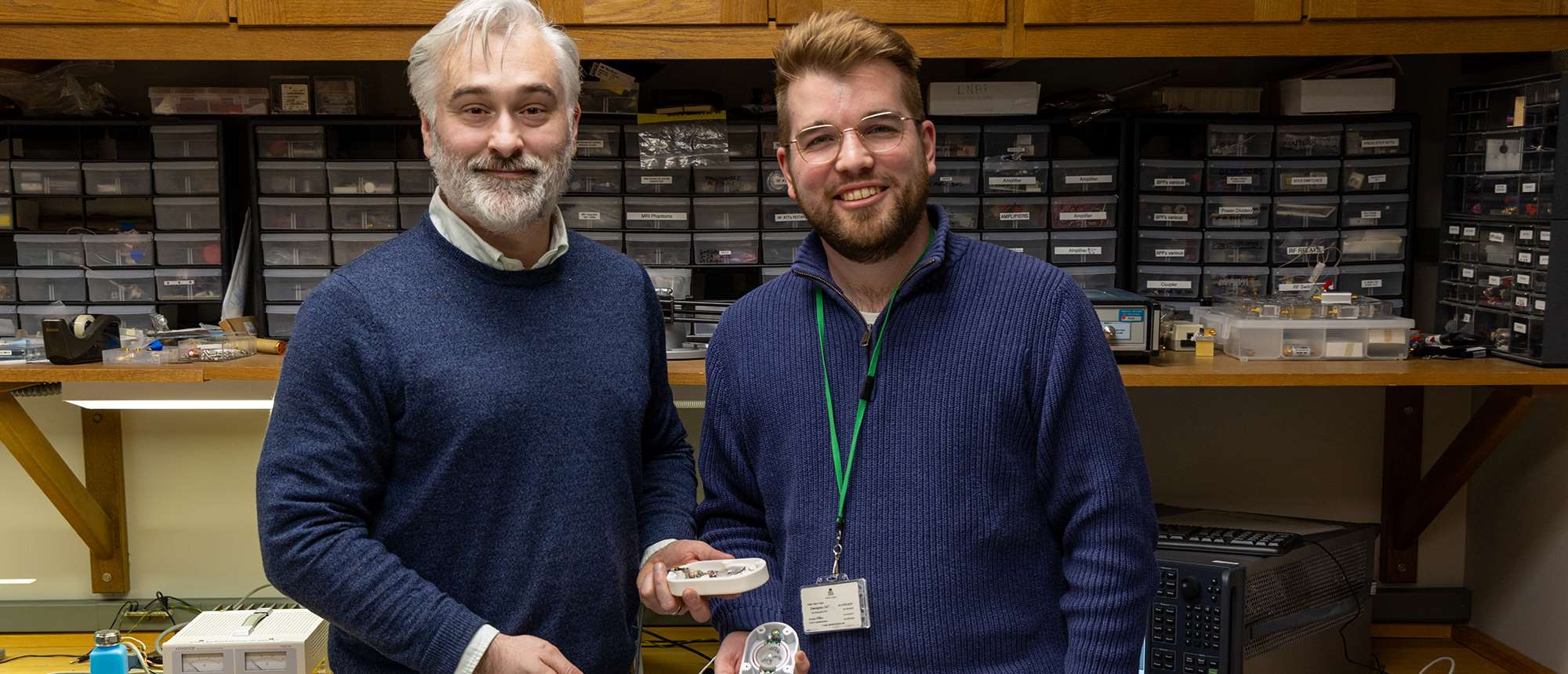(l-r): Jason W. Sidabras, PhD, and Kyle Johnson, PhD ‘24