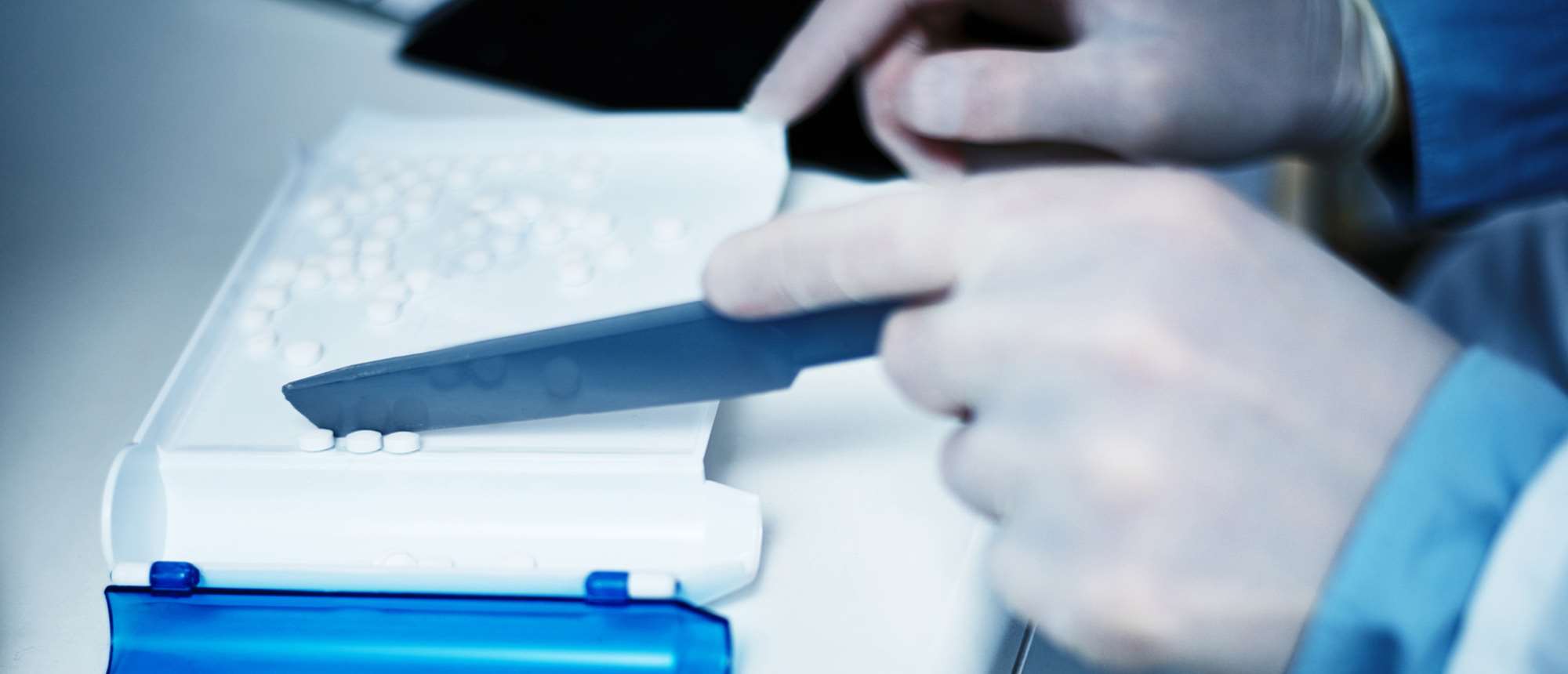 Pharmacist dispensing medication